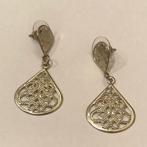 Gold dangle earrings